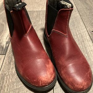 Blundstone Burgundy Soft Toe Work Boot 410